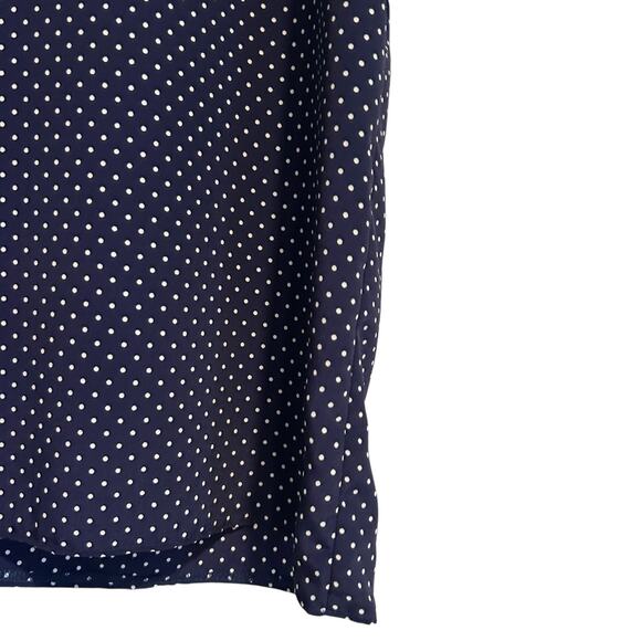 Vintage Jo Hardin Blue White Polka Dot Shorts Set Womens Sz 14 80s High Waist - Picture 10 of 11